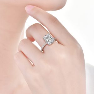 Exclusive Moissanite Stone Finger Ring-(Adjustable)